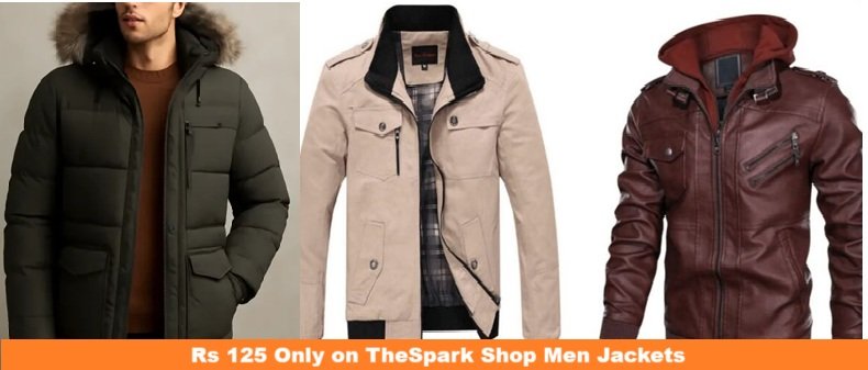 Rs 125 Only on TheSpark Shop Men Jackets